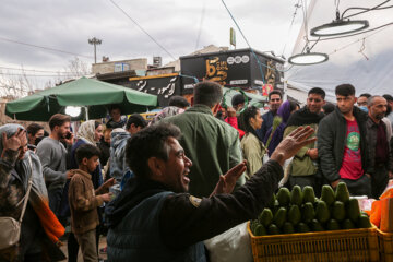 El bazar de Tayrish en vísperas de Noruz  