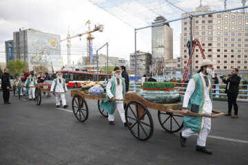 Norouz 2023 : célébrations du « Printemps d'Iran » sur la place ValiAsr de Téhéran. Photographe : Payam Thani, vendredi 17 mars 2023