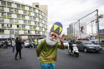 Norouz 2023 : célébrations du « Printemps d'Iran » sur la place ValiAsr de Téhéran. Photographe : Payam Thani, vendredi 17 mars 2023