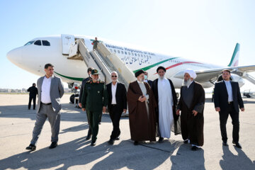 Le Président de la République islamique d’Iran, Seyyed Ebrahim Raissi, s'est rendu ce lundi matin 20 mars (et à la veille du Nouvel An 1402 iranien) dans la province méridionale du Khouzestan pour inaugurer la deuxième phase de la raffinerie d'Abadan. (Photo : Mahdi Bolourian)