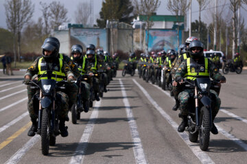 Iran : exercices des forces de l’Ordre pour la promotion de la sécurité sociale et la prévention des vols (Photographe : Amin Jalali, mars 2023)