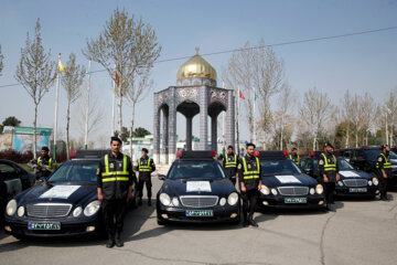 Iran : exercices des forces de l’Ordre pour la promotion de la sécurité sociale et la prévention des vols (Photographe : Amin Jalali, mars 2023)