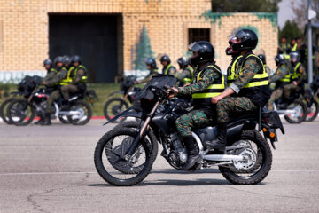 Iran : exercices des forces de l’Ordre pour la promotion de la sécurité sociale et la prévention des vols (Photographe : Amin Jalali, mars 2023)