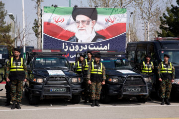 Iran : exercices des forces de l’Ordre pour la promotion de la sécurité sociale et la prévention des vols (Photographe : Amin Jalali, mars 2023)