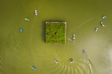 گردشگران نوروزی درباغ جهانی عباسآباد