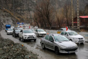 ترافیک سنگین در آزادراه تهران- قم