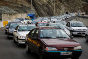 ترافیک در آزادراه تهران - شمال سنگین است