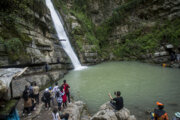 ایرانی صوبے گلستان میں 'شیرآباد ' آبشار کے حسین مناظر
