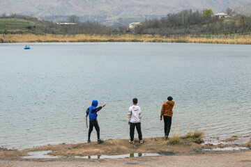El lago Ovan en la provincia Qazvin