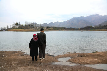 El lago Ovan en la provincia Qazvin