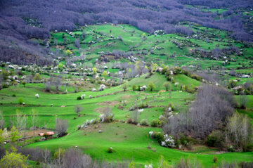 طبیعت بهاری کوهستان رودبار گیلان