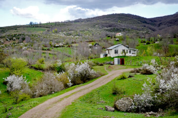 Nature printanière des montagnes de Rudbar au nord de l’Iran 