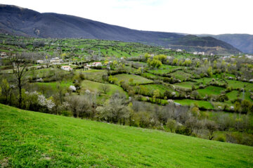 Nature printanière des montagnes de Rudbar au nord de l’Iran 