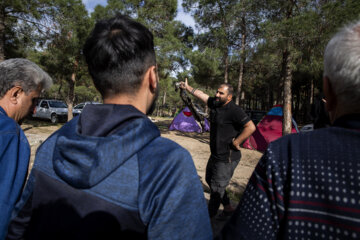 Journée de la nature au parc Tchitgar de Téhéran