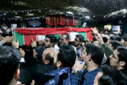 Ceremonia de despedida de los mártires defensores de los santuarios sagrados en Teherán

