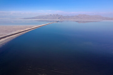 تراز آب دریاچه ارومیه افزایش یافت+فیلم