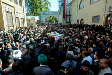 Funeral del mártir Meqdad Mahqani en Gorgan 