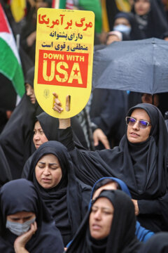 Iran : marche de la Journée mondiale de Qods à Bojnoord au nord-est