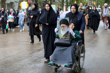 Iran : marche de la Journée mondiale de Qods à Bojnoord au nord-est