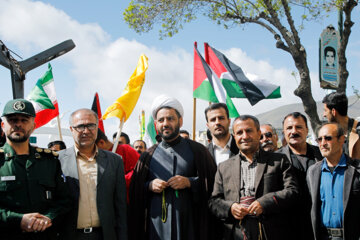 La marche de la Journée mondiale de Qods à Sanandaj au Kurdistan iranien