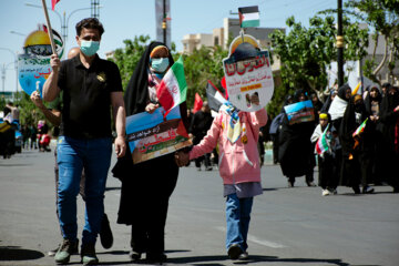 Masivas marchas del Día Mundial de Al-Quds en Semnan
