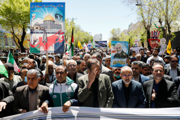 Las marchas del Día Mundial de Al-Quds en Shahr-e Kord
