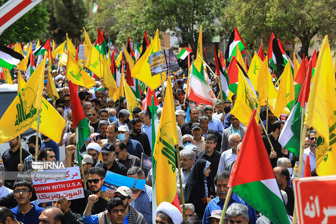 امام جمعه و مسوولان یزد مردم را به حضور در راهپیمایی حمایت از مردم فلسطین دعوت کردند