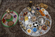 ایرانی جنوبی جزیرے شیف میں عید الفطر کی نماز کے بعد روایتی تقریب کے مناظر