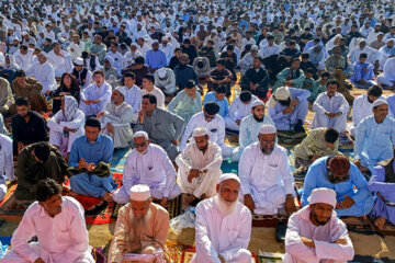 نماز عید فطر اهل سنت در چابهار
