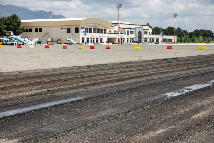 عملیات بهسازی باند اصلی فرودگاه بین‌المللی کرمانشاه آغاز شد
