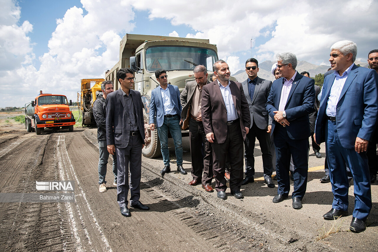 عملیات بهسازی باند اصلی فرودگاه بین‌المللی کرمانشاه آغاز شد