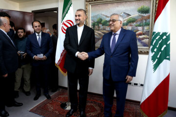 Le deuxième jour de la visite du ministre iranien des A.E., Hossein Amir Abdollahian, ce jeudi 27 avril 2023 au Liban (Photo : Marziyeh Moussavi)