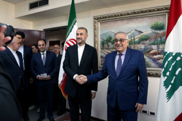 Le deuxième jour de la visite du ministre iranien des A.E., Hossein Amir Abdollahian, ce jeudi 27 avril 2023 au Liban (Photo : Marziyeh Moussavi)