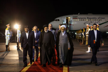 Après une visite de deux journées, l’ayatollah Raïssi quitte Damas pour Téhéran