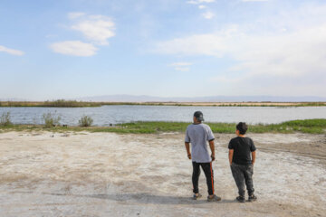 Laguna Salehiye en la provincia Alborz