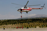 Maniobra de rescate en la Semana de la Media Luna Roja
