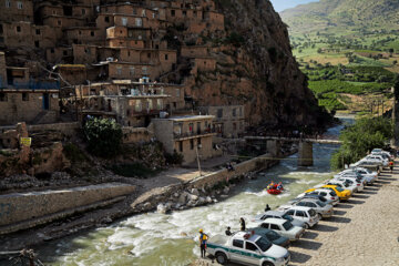 Iran : Courses d'avirons sur des eaux tumultueuses débuté jeudi soir (11 mai 2023) à Kamiyaran à l’ouest Photo : Seyyed Mosleh