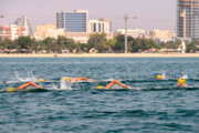 مسابقات شنای آب‌های آزاد جام خلیج فارس قهرمانان خود را شناخت+ فیلم