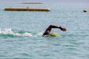 رقابت‌های شنای آب‌های آزاد قهرمانی کشور در گیلان آغاز شد