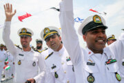 Iran Navy’s 86th flotilla welcomed home after global voyage