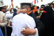 86. Flottille der iranischen Marine zu Hause willkommen geheißen