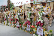 Funeral por cinco guardias fronterizos iraníes asesinados en ataque terrorista 
