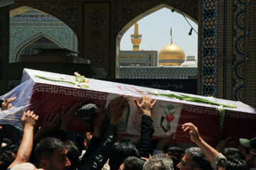 تشییع شهدای مرزبانی سراوان در مشهد