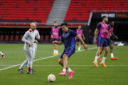 El entrenamiento del equipo español “Sevilla” en Hungría