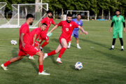 Entrenamiento del equipo iraní de fútbol Omid