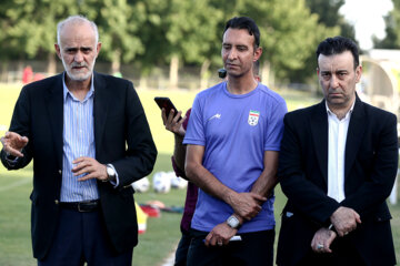 Entrenamiento del equipo iraní de fútbol Omid 
