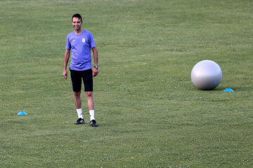 Entrenamiento del equipo iraní de fútbol Omid 
