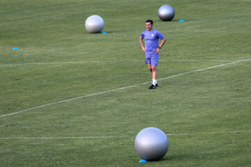 Entrenamiento del equipo iraní de fútbol Omid 
