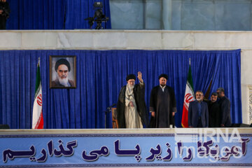حضور رهبر انقلاب در مراسم بیست و نهمین سالگرد رحلت امام خمینی (ره)- سال ۱۳۹۷