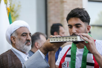 L'entraînement de l'équipe nationale senior de football d'Iran et la cérémonie de départ de l'équipe junior de football qui se rendra au Championnat d'Asie ont eu lieu ce dimanche soir (4 juin 2023) au camp de base des équipes nationales de football. (Photo : Amin Jalali)